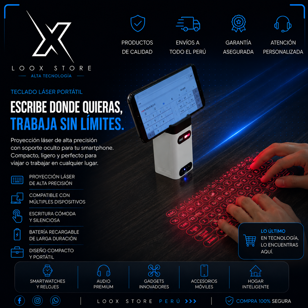 TECLADO LASER PRO®︎