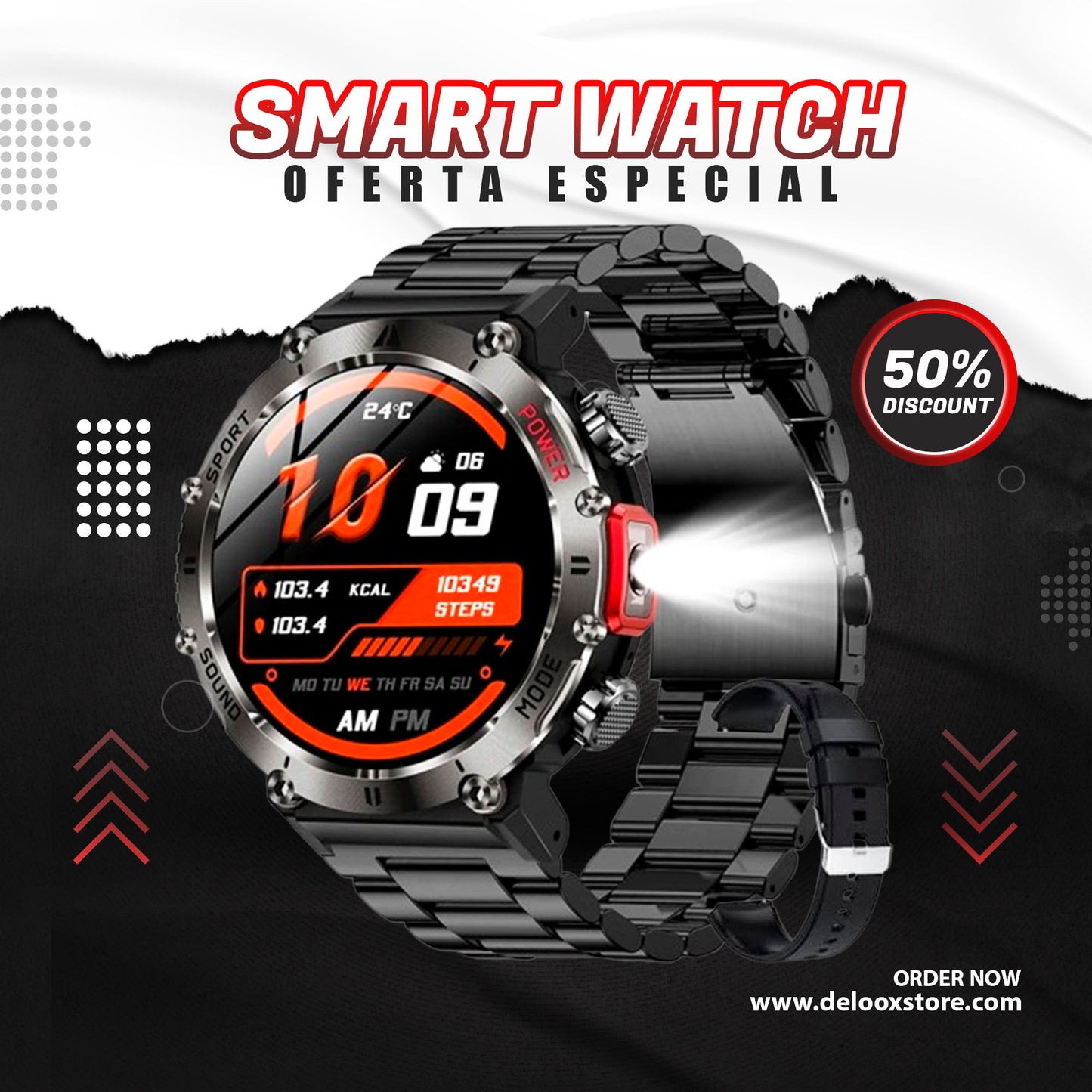 SMARTWATCH MILITARY TITAN ULTRA® 8K (2025) + REGALO🎁