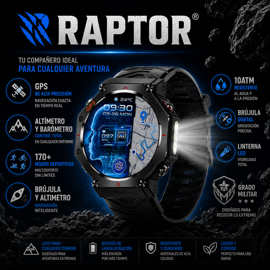 RAPTOR® – RELOJ MILITAR GPS