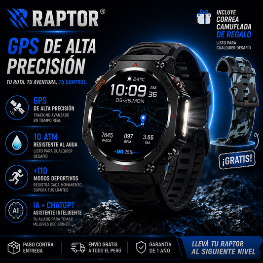 RAPTOR® – RELOJ MILITAR GPS