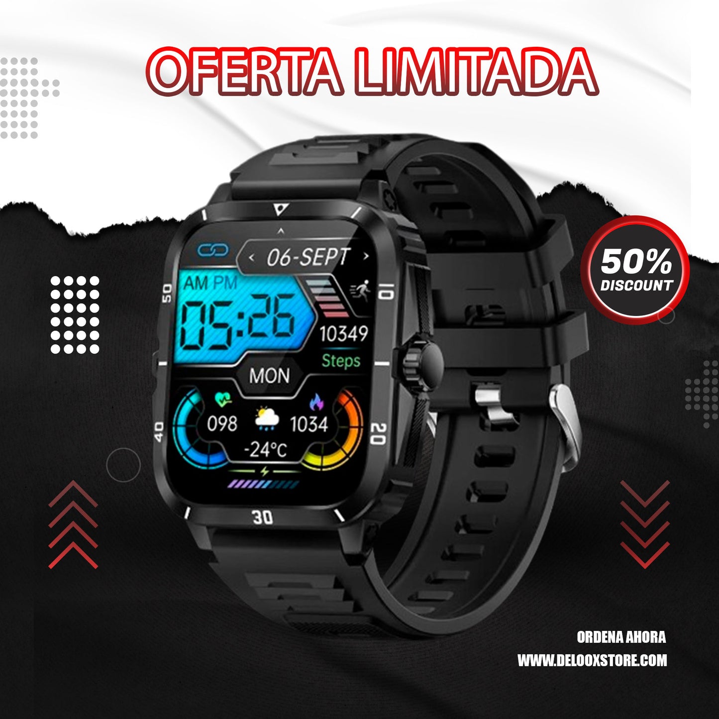 ⏰OFERTA SMARTWATCH MILITARY PRO 6 ULTRA (2024)