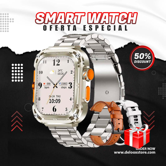 SMARTWATCH MILITARY ELEGANT ULTRA + 2 CORREAS🎁🎁
