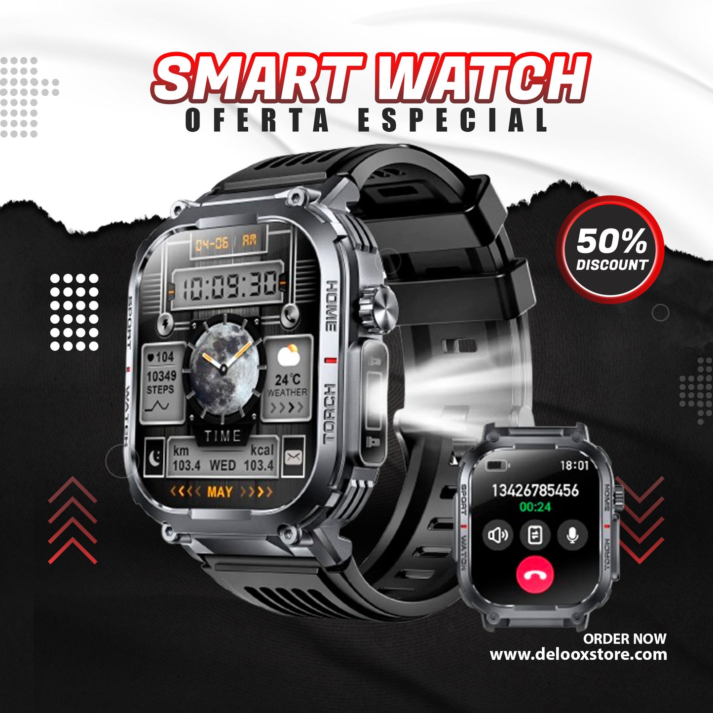 SMARTWATCH MILITARY G-REX® (NUEVO)