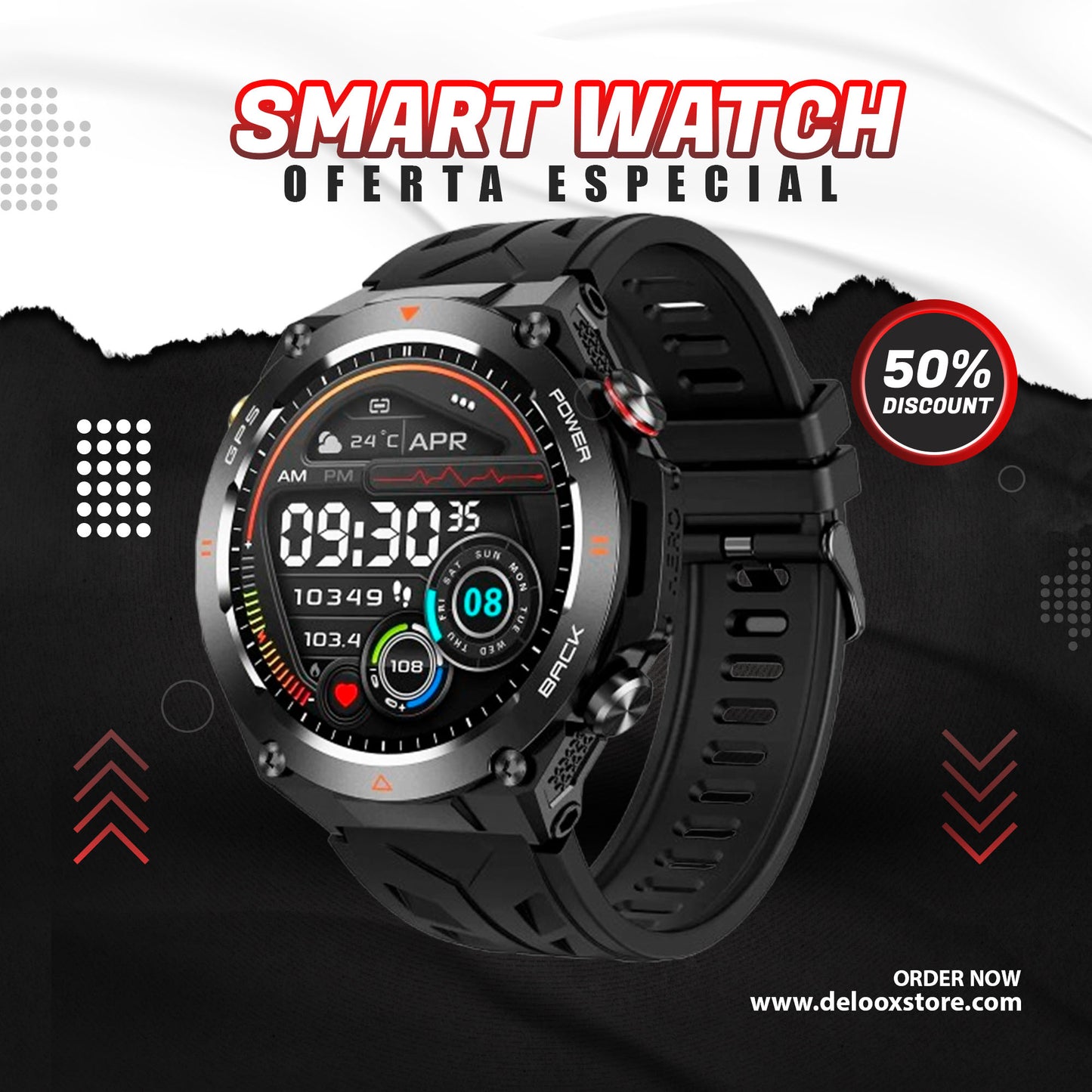 SMARTWATCH MILITARY ULTRA BOSS® (NUEVO)