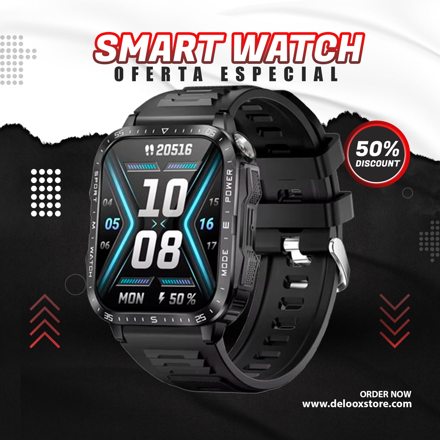 ⏰OFERTA SMARTWATCH MILITARY ALPHA®︎ (NUEVO)