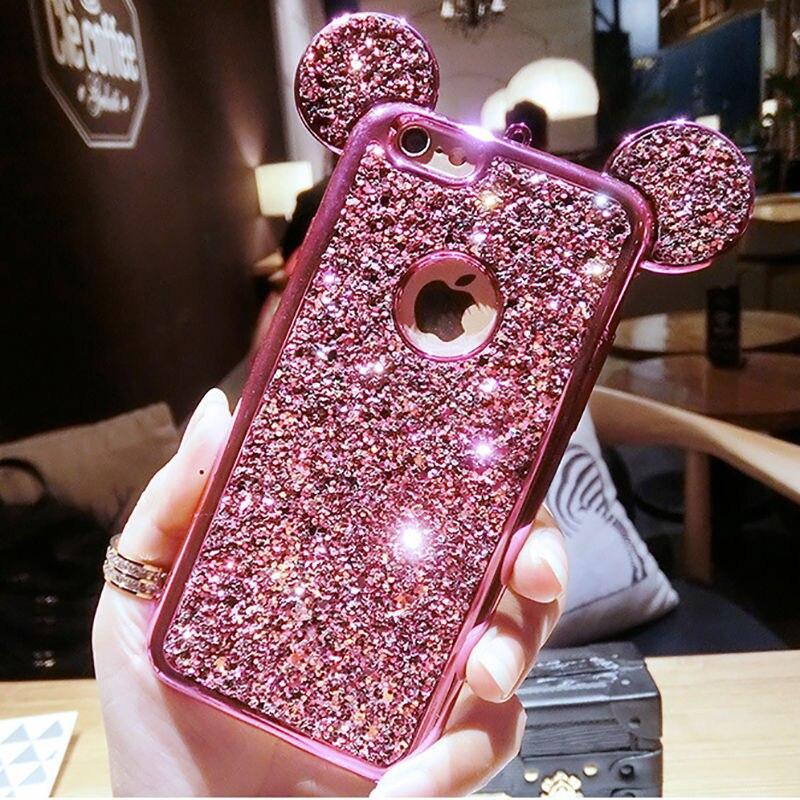 CASE GLITTER MICKEY